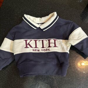 Kith Baby Blocked Collared Nelson Crew - Ink